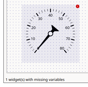Markierte nicht verbundene Widgets
