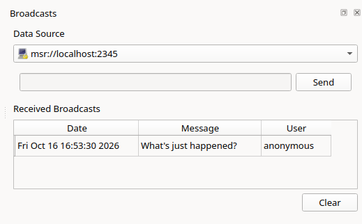 Received broadcasts