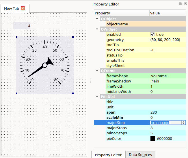 Property editor