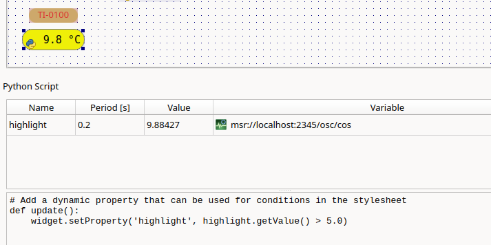 Highlighting via script and stylesheet
