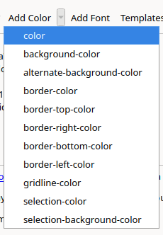 Inserting a color