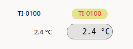 The same widget without and with stylesheet